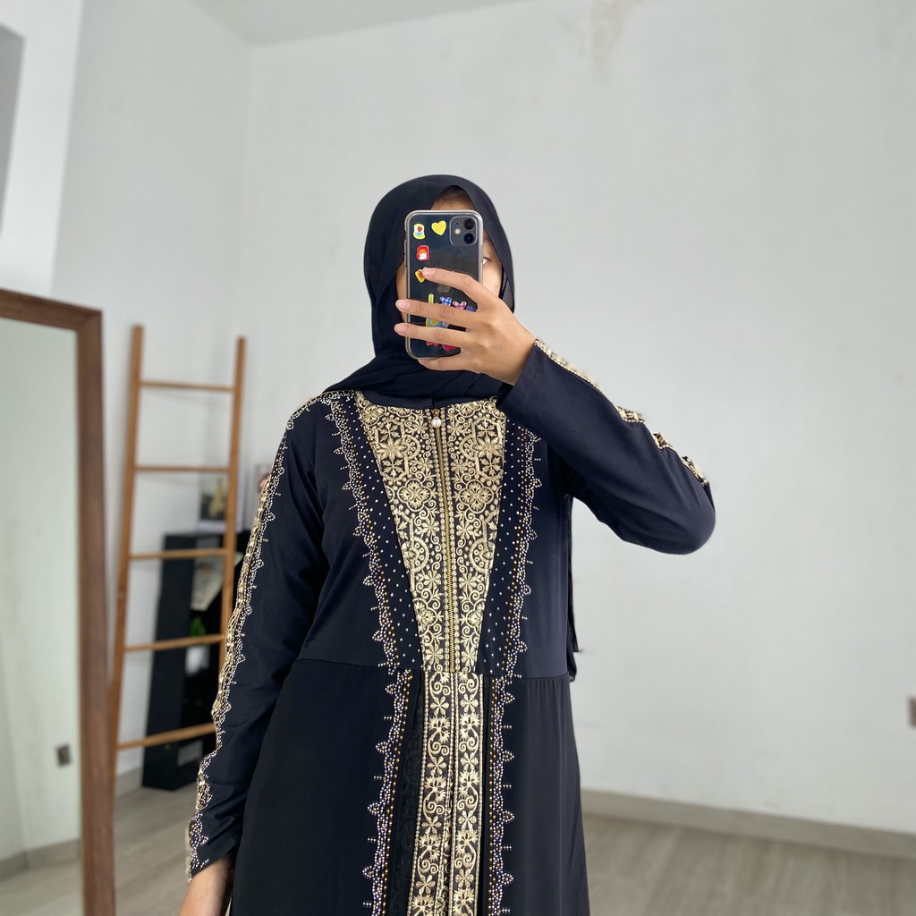 ABAYA JAMEELA / Gamis Turkey / Longdress Muslimah / Maxy Formal / Busana Muslim / Dress Kondangan / Pakaian Mewah Arabic