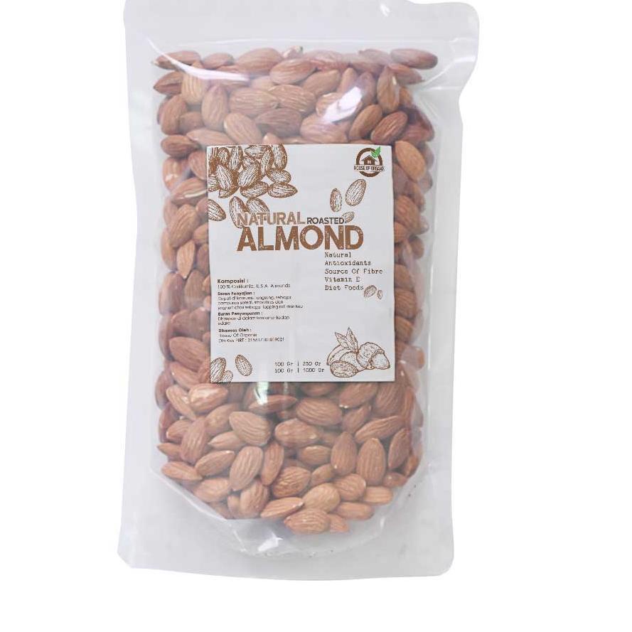 

☜ Natural Roasted Almond (Panggang) 250 Gr ☏