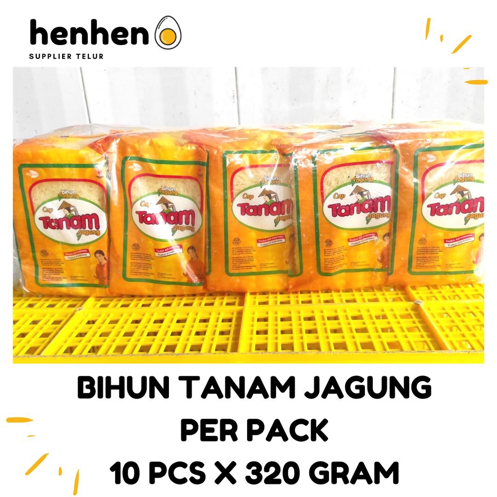 

BIHUN JAGUNG CAP TANAM PER PACK ISI 10 X 32O GRAM