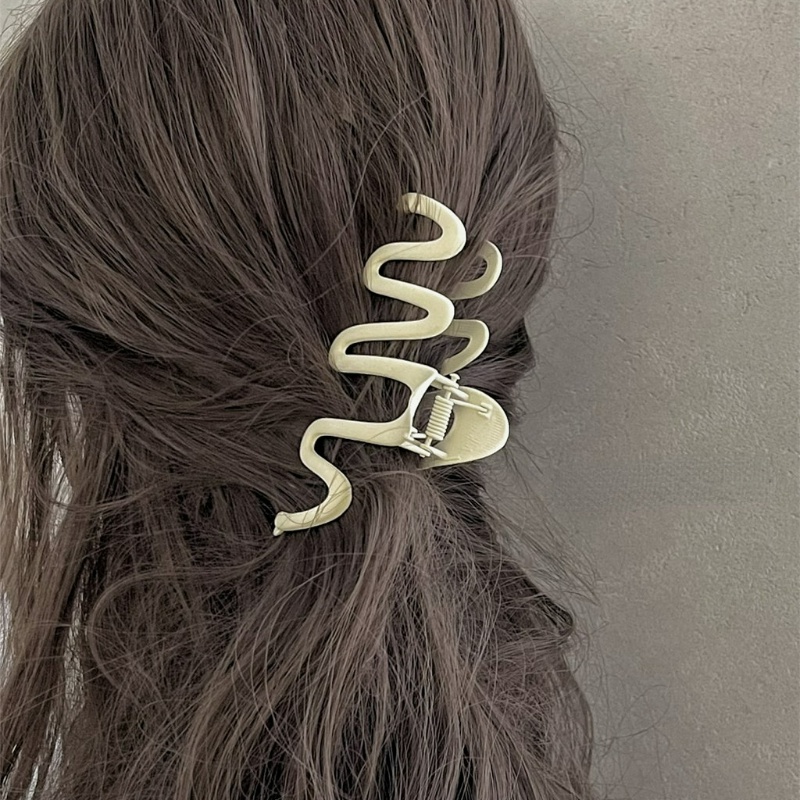 Khaki Series Wave Hair Clip Hair Pin Untuk Wanita Perempuan Hair Extension Clamp Aksesori Rambut