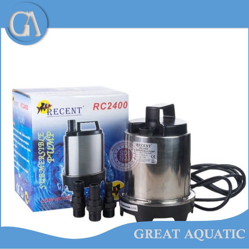 pompa celup air aquarium kolam recent rc 2400 stainless