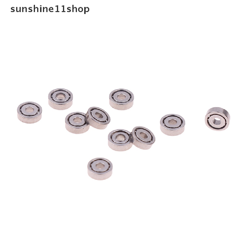 Sho 10pcs 68111 * 3 * 1mm Bantalan Terlindung Dalam Alur Bola Bearing Miniatur N