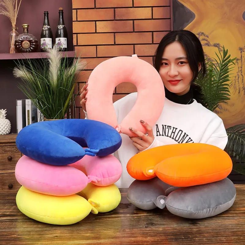 Bantal Leher Polos Pake kancing Bahan Plush