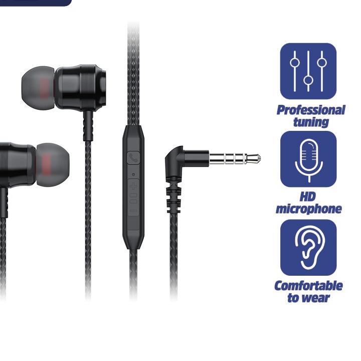 ✲ YLV Headset Earphone Gaming Wire Control with Type L Jack Extra Bass HIFI Stereo ❀