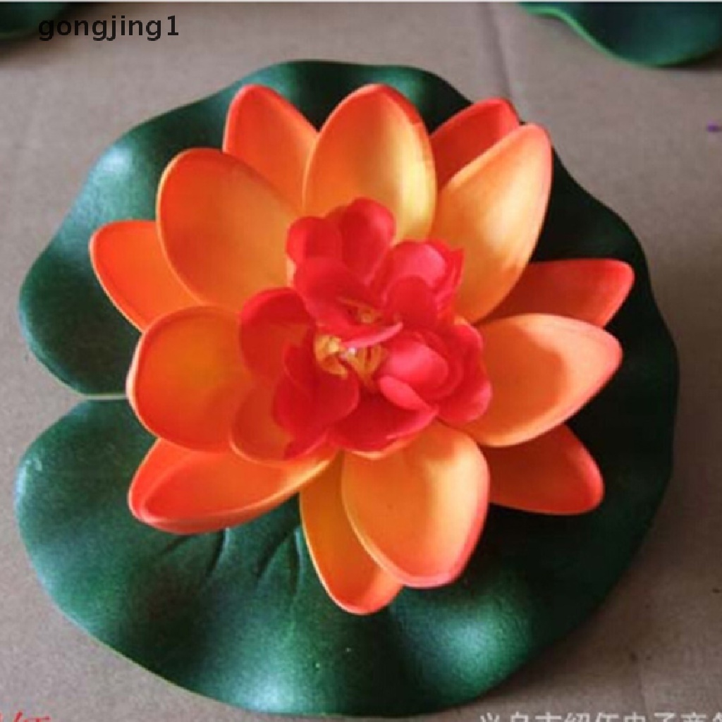 GGG Hotsale DIY Artificial Water Lotus Floag Flower Fish SPA Pool Plant Deco ID