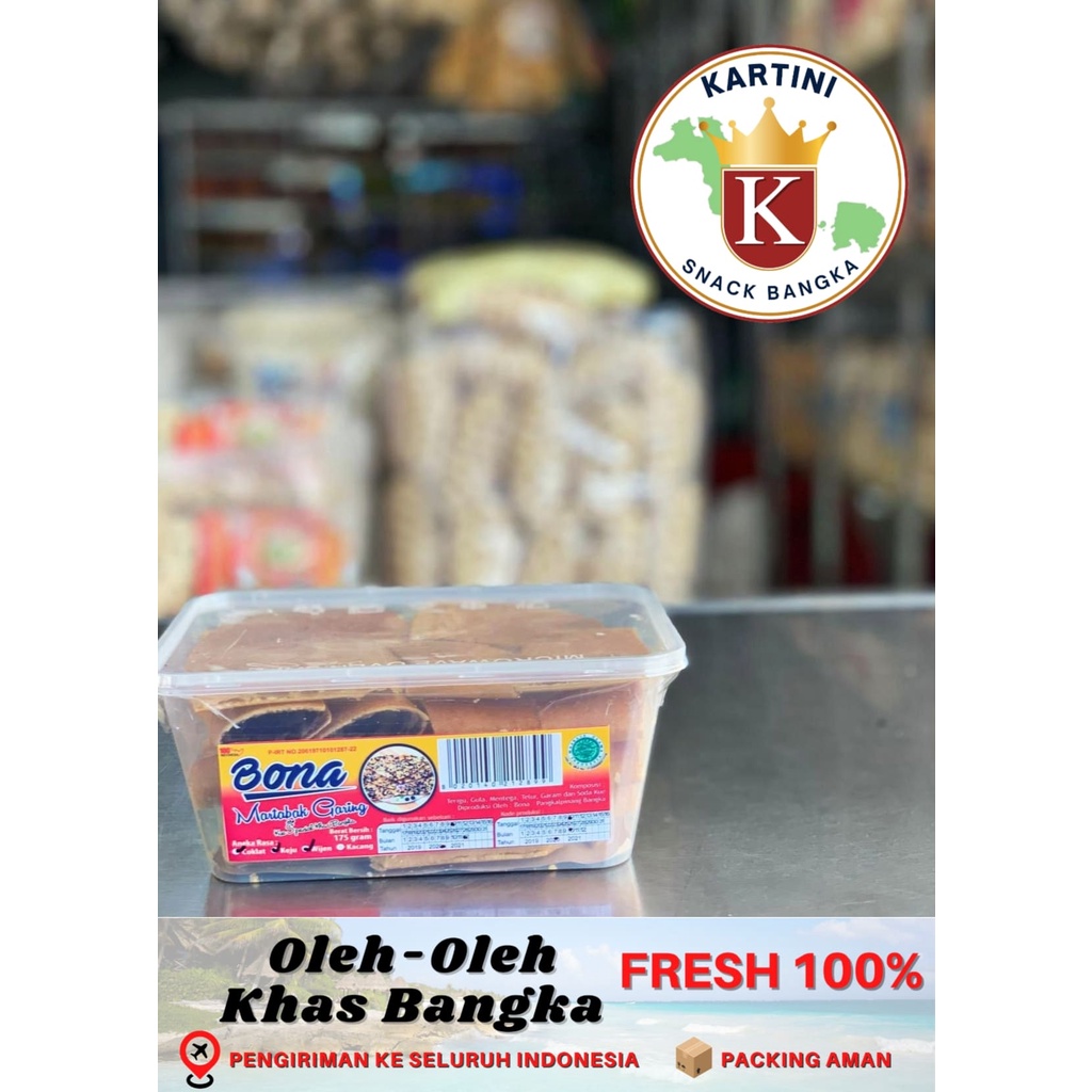 

Martabak Kering / Martabak Tipis Cap Bona 275gr Khas Bangka