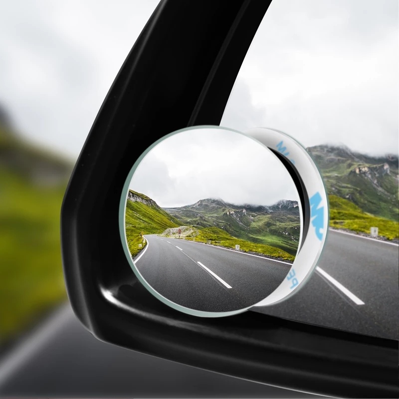 Convex Mirror Mobil -360° Kaca Spion Wide Angle Vehicle Blind Spot Kaca Spion Belakang