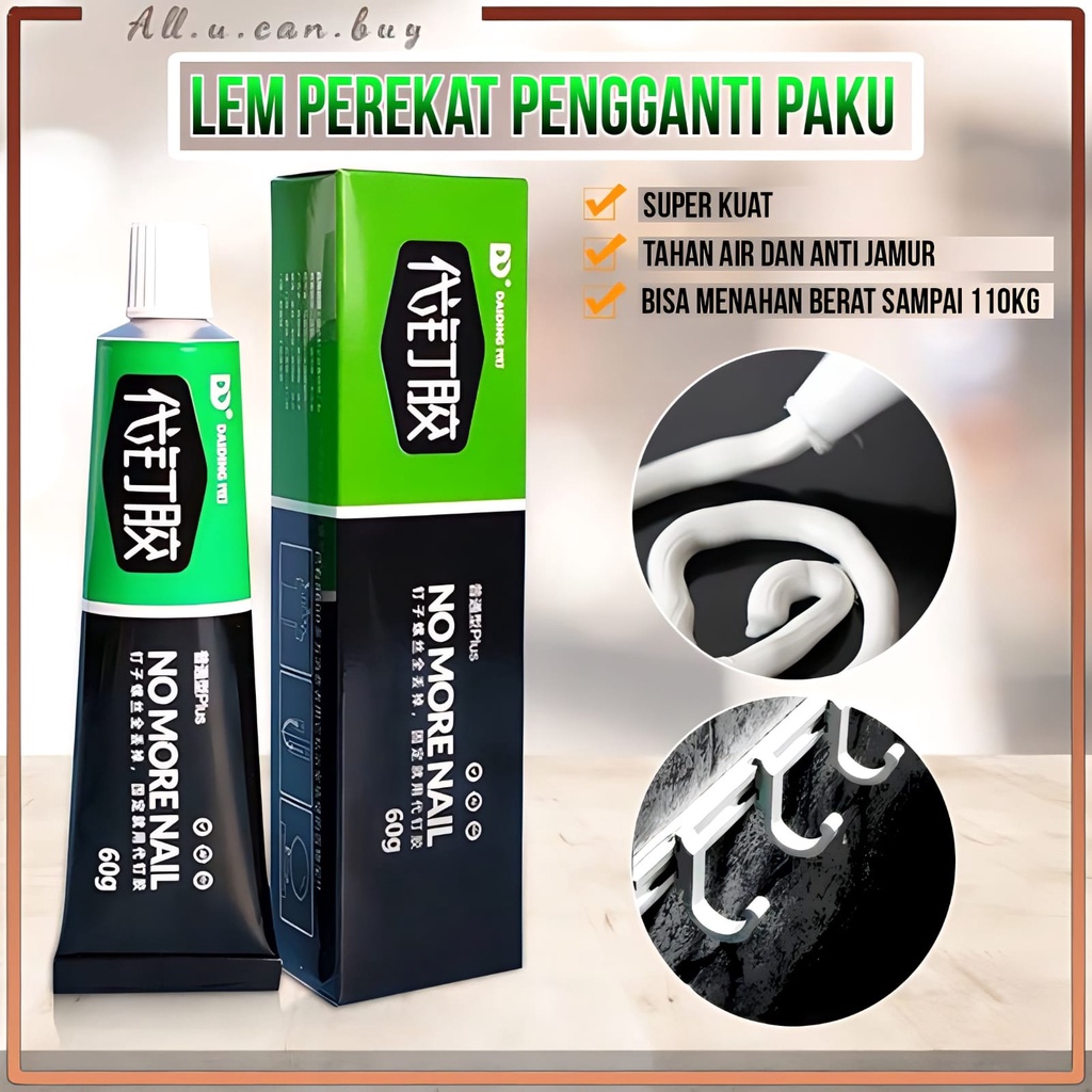 Lem Pengganti Paku Superkuat Perekat Dinding Tembok Super