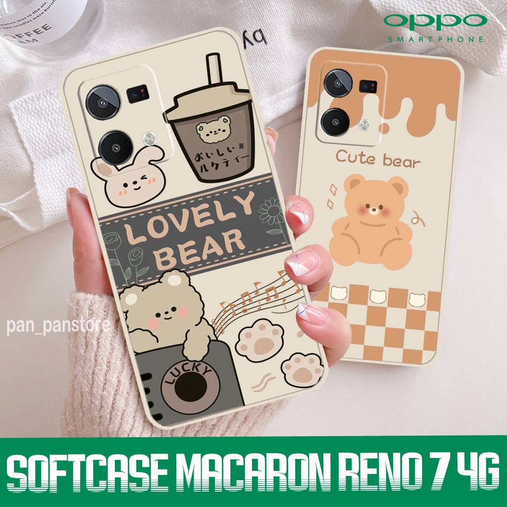 Soft case MACARON MOTIF [MM03] OPPO - Motif Boneka new - lucu - casing pelindung kamera belakang - c