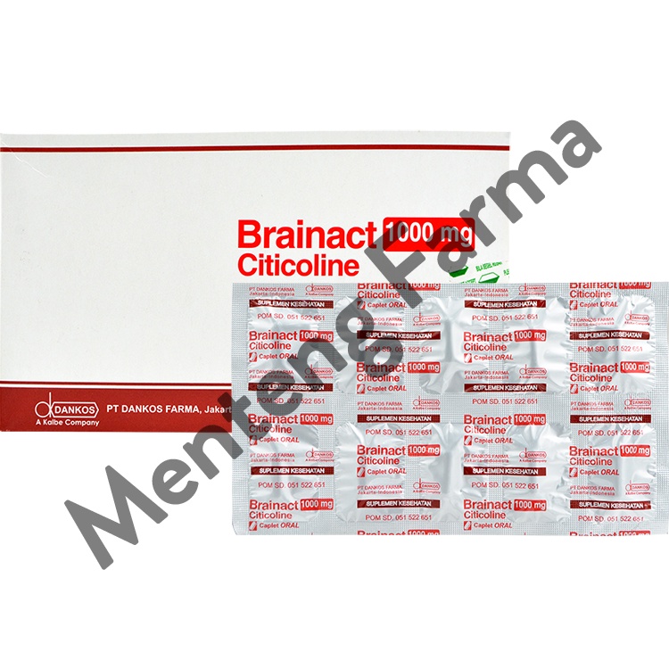 Brainact 1000 mg 10 Kaplet - Suplemen Fungsi Otak