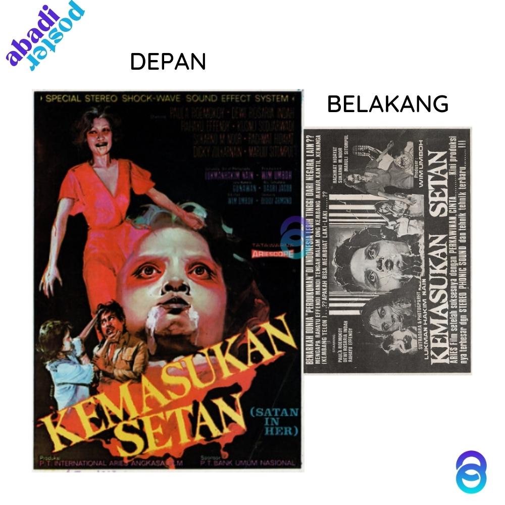 poster film kemasukan setan poster film lawas horor indonesia