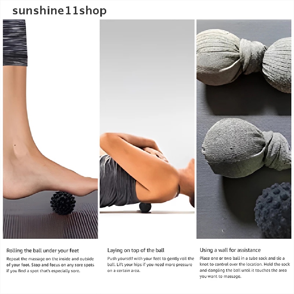 Sho Fascia Massage Ball Fitness Massage Ball Roller Trigger Point Untuk Leher Bahu Tangan Kaki Relaksasi Nyeri Otot N