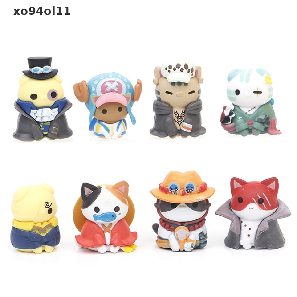 Xo One Piece Model Kucing Buatan Tangan Cosplay Ornamen Mobil Memutar Telur Buta Kotak Boneka OL