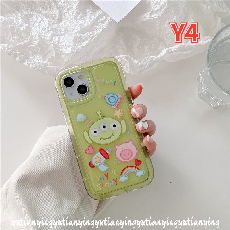 Case Untuk Realme 6i 5i 5s C11 2021 5c20 C20A C3 Realme C25 C11 2020 C15 C25s C33 C35 C25Y C21Y C12 Kartun Toy Story Alien Buzz Lightyear Airbag Shockproof Lembut TPU Cover