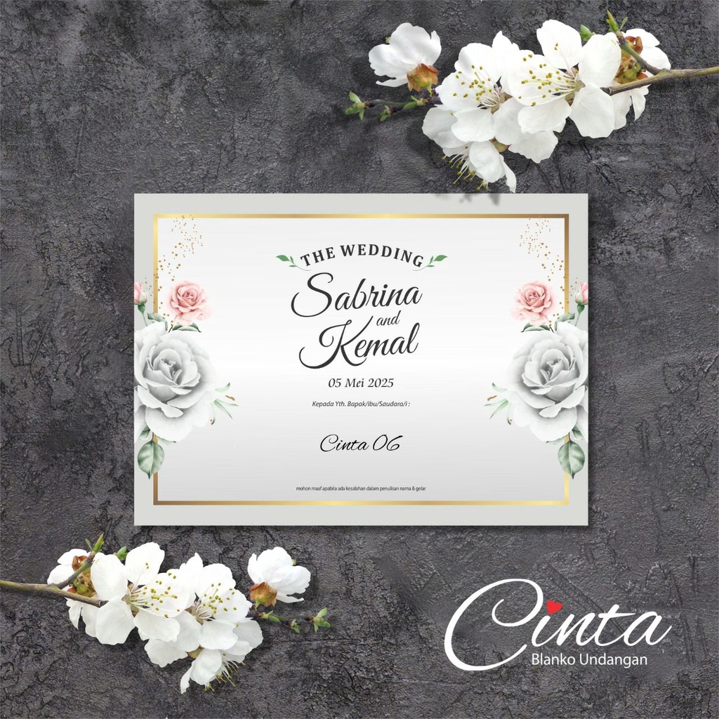 Undangan Cetak Cinta 06