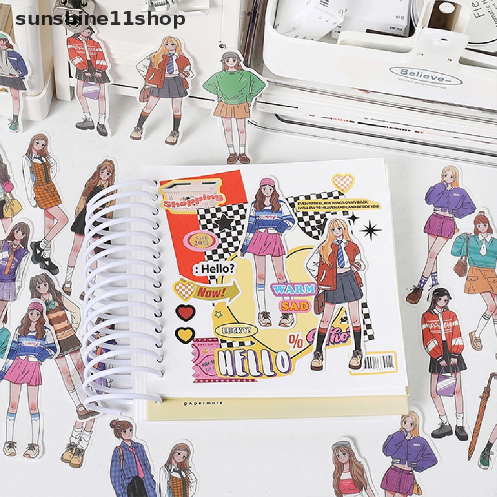 Sho 30 Pcs Kehidupan Romantis Seri Rumah Dekoratif Stiker Pack Lucu Fashion Gadis Scrapbooking Label Diary Telepon Jurnal Planner N