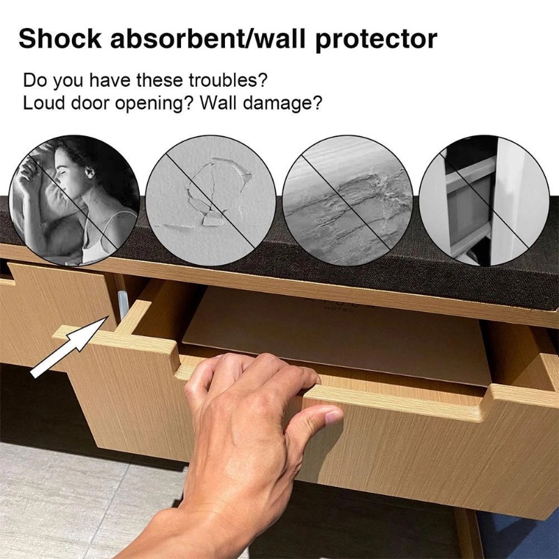 Strip Perlindungan Anti Gores Pinggiran Pintu Mobil Invisible Clear Silicone Door Anti-Tabrakan Stiker Strip Pelindung Silencing Tanpa Jejak Untuk Pintu Dinding Lemari Furniture Mobil