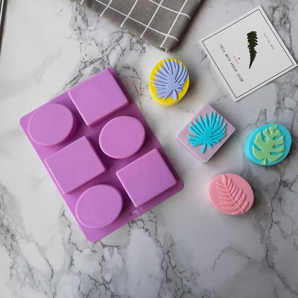 Lanfy Cetakan Sabun Daun Tidak Berbau Handmade Fragrance Candle Soap Making Kue Gypsum Aromaterapi Dekorasi Silicone Mold