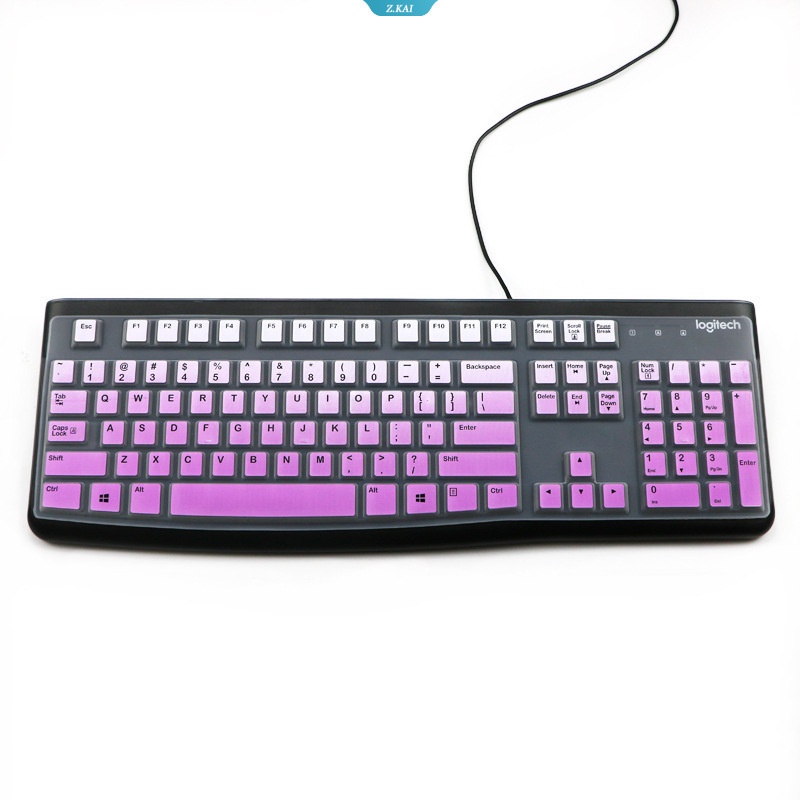 Cover Keyboard PC Desktop 15.6 &quot;Untuk Logitech K120 Silikon Ultra Tipis Lembut Untuk Logitech Mk120 K120 Silikon Pelindung Kulit Keyboard [ZK]