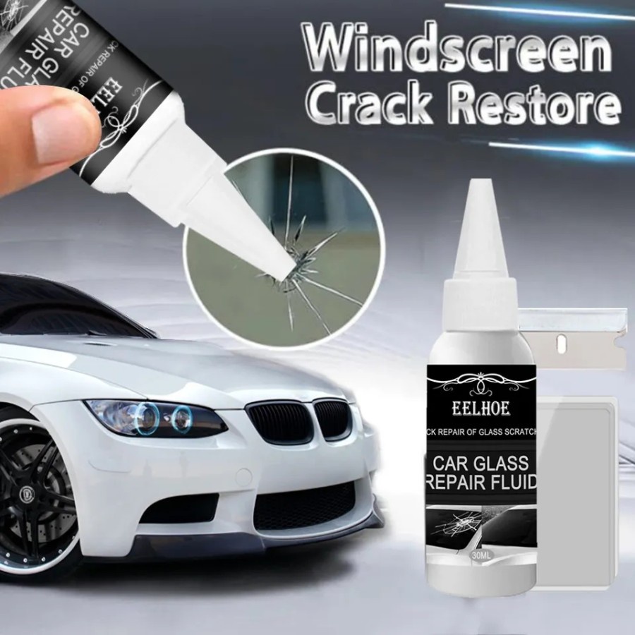 NA - REPAIR KACA MOBIL PENGHILANG RETAK LIQUID CAR GLASS REPAIR FLUID