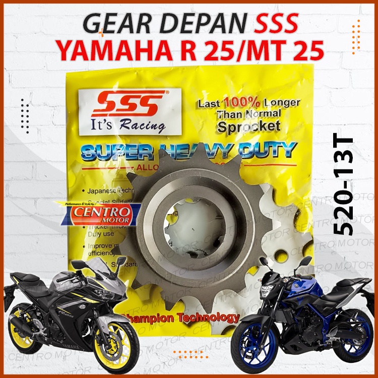 GEAR DEPAN SSS YAMAHA R25/MT25.