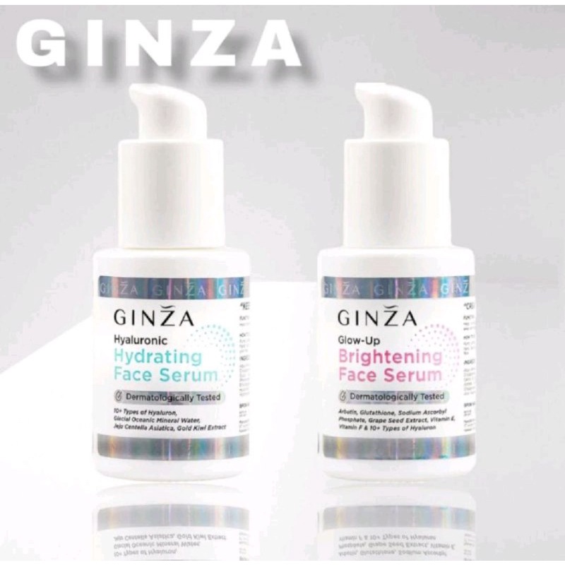 GINZA SERUM SKINCARE SERIES FACE SERUM BRIGHTENING / HYLU HYDRATING