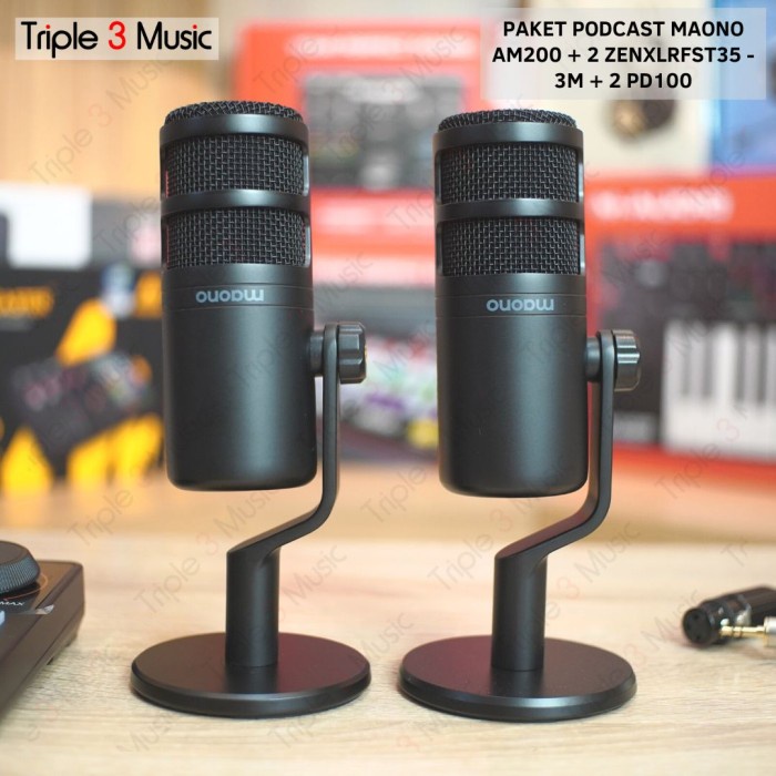 Paket Podcast 2 Orang Maono AM200 With PD100 Broadcast mic