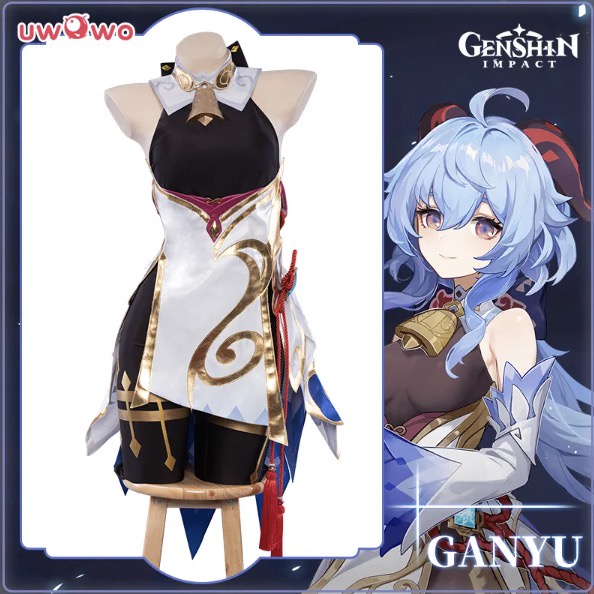 UWOWO Ganyu Cosplay Game Genshin Impact Ganyu Halloween Christmas Costume Full Set Women Girl Costumes Gan Yu