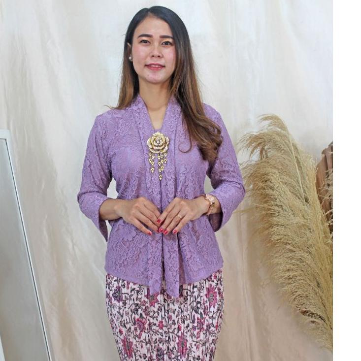 ✹ Atasan Kebaya Abaya Modern Kartini Brokat Lapis Furing Katun Murah Terbaru Terkini Terhits Kebaya 