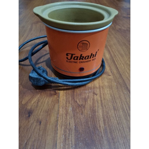 Slow Cooker Takahi 0,7 Liter Alat Mpasi Preloved Pot Takahi Panci Takahi Mesin Slow Cooker Takahi
