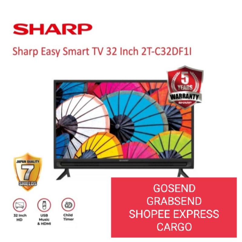 TV LED SMART TV SHARP 32 INCH SHARP 2T- 32DF1i BISA YOUTUBE, NETFLIX