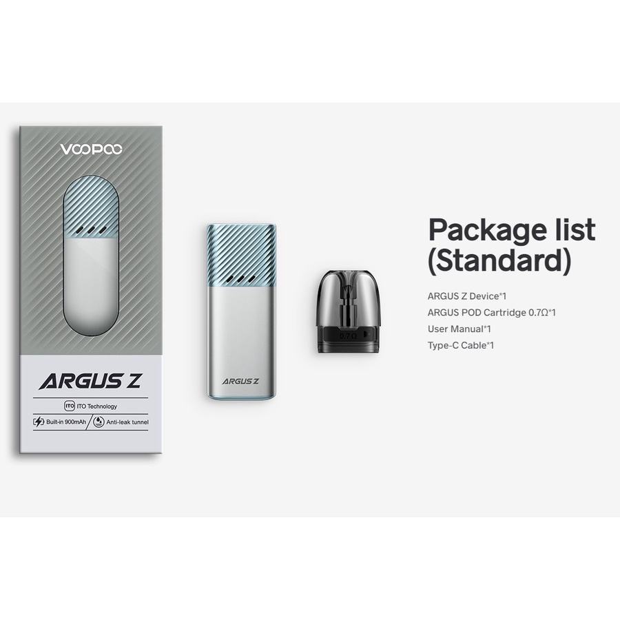 Authentic Voopoo Argus Z Pod Kit 17W 900Mah