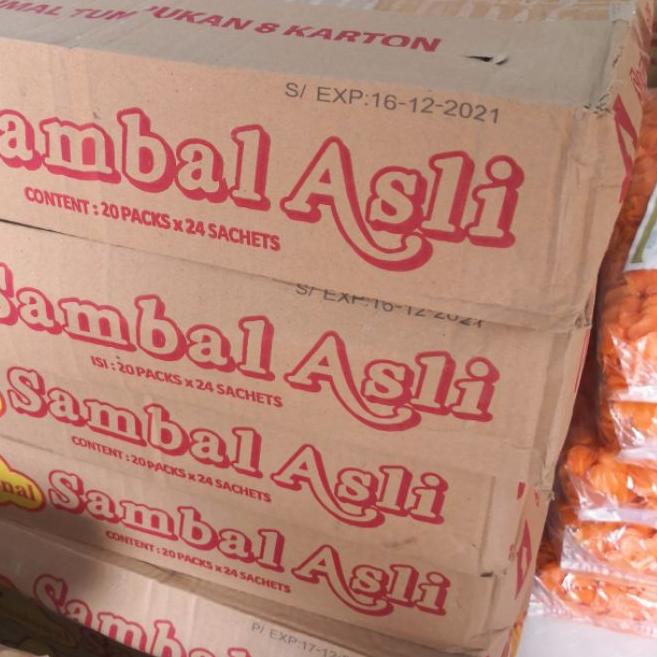 

✲ SAMBAL NASIONAL SACHET (DUS isi 20 PACKS X 24 Sachet) ○