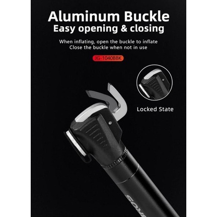 329 ROCKBROS JG-1040BBK Mini Bike Pump - Pompa Sepeda Mini 100 Psi