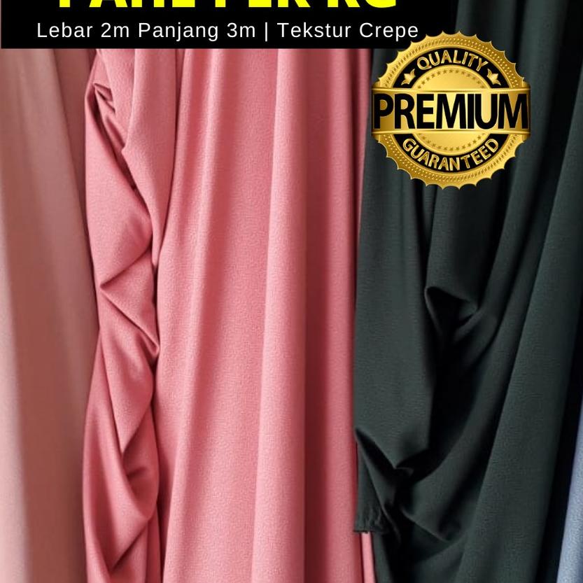 ℮ [BISA COD] LEBAR 1,8 METER KAIN JERSEY CREPE POLOS KILOAN ONLINE MURAH ☻