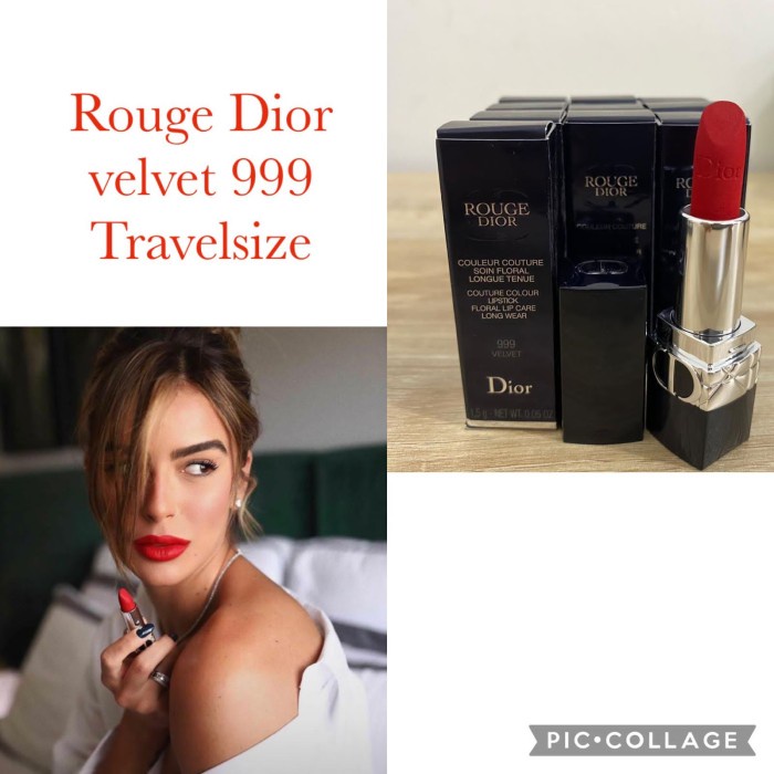 Dior Rouge 999 velvet travelsize