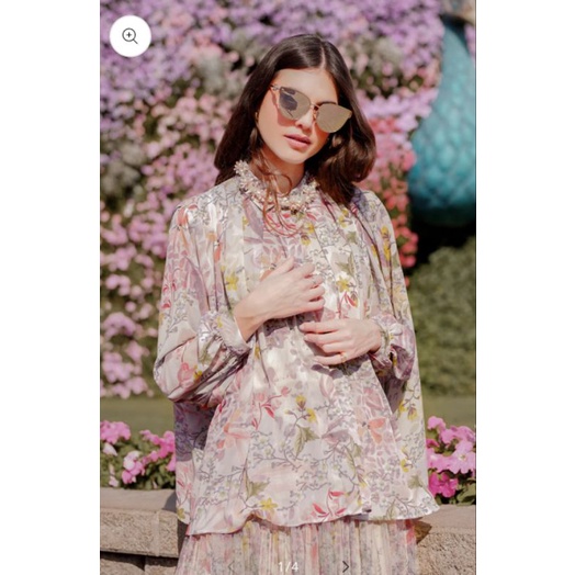 into the garden pleated shirt by benang jarum