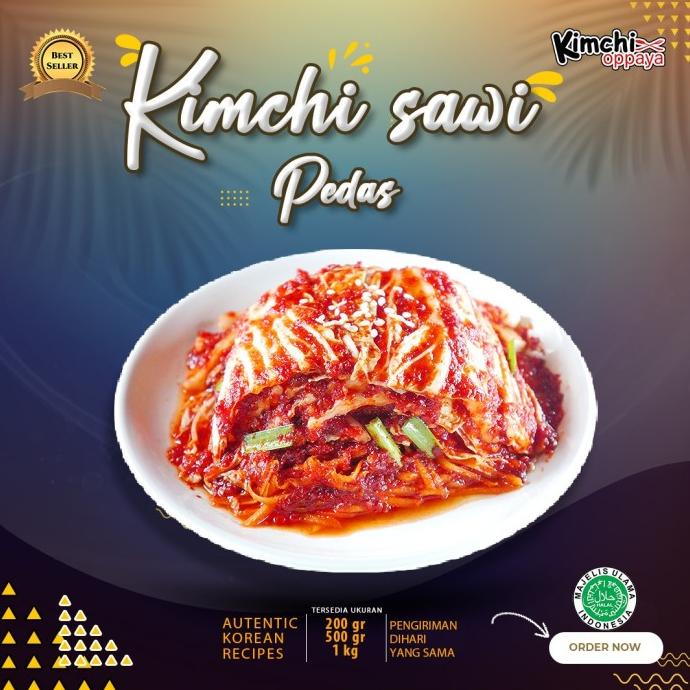 

kimchi SAWI RASA PEDES korea 1Kg halal original TERLARIS