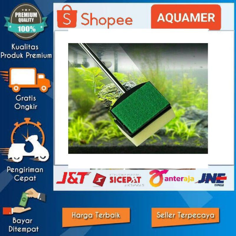 pembersih kaca akuarium aquascape / penggosok kaca aquarium  akuarium 60cm