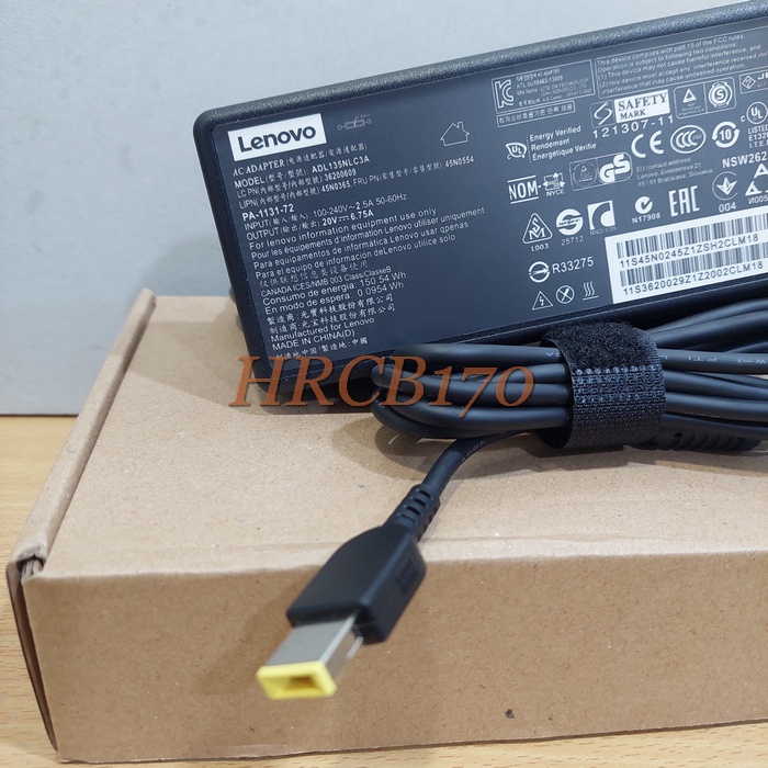 Adaptor Charger Laptop Lenovo Y700 Y70 Y50 W510 / 20V 6.75A USB 135W -HRCB