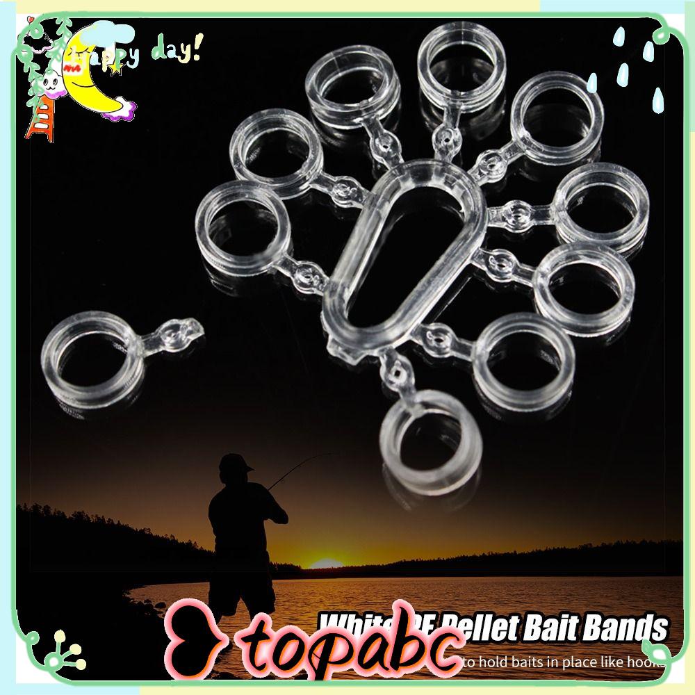 Top 30pcs Band Umpan Pelet PE Putih Hot Elastis Stretcher lure Pelet
