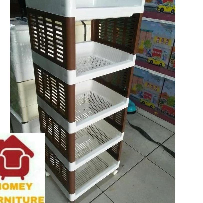 ✭ TERMURAH RAK SERBAGUNA /RAK SUSUN / RAK PLASTIK /RAK PORTABLE RODA /RAK BUKU ➶