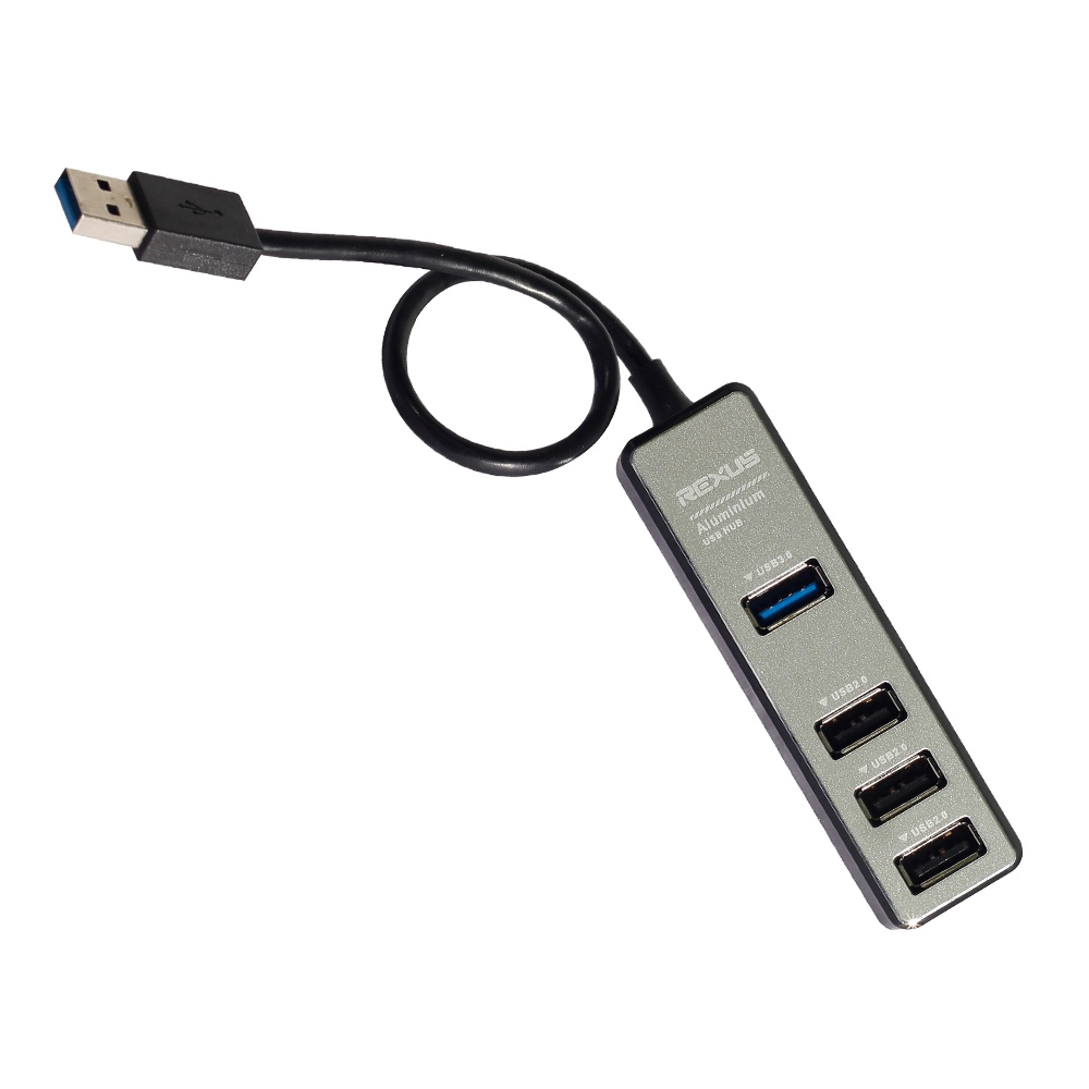 USB Hub Rexus RXH-329 V.3.0 1 Port + V.2.0 3 Port | 4 Port USB Hub H329