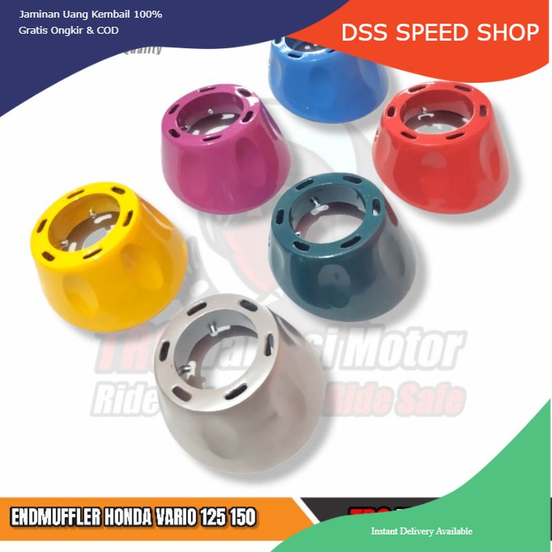 End Muffler Vario 150 End Muffler Mio End Mufler 6 Varian Warna High Quality TRG Varian Warna Silver