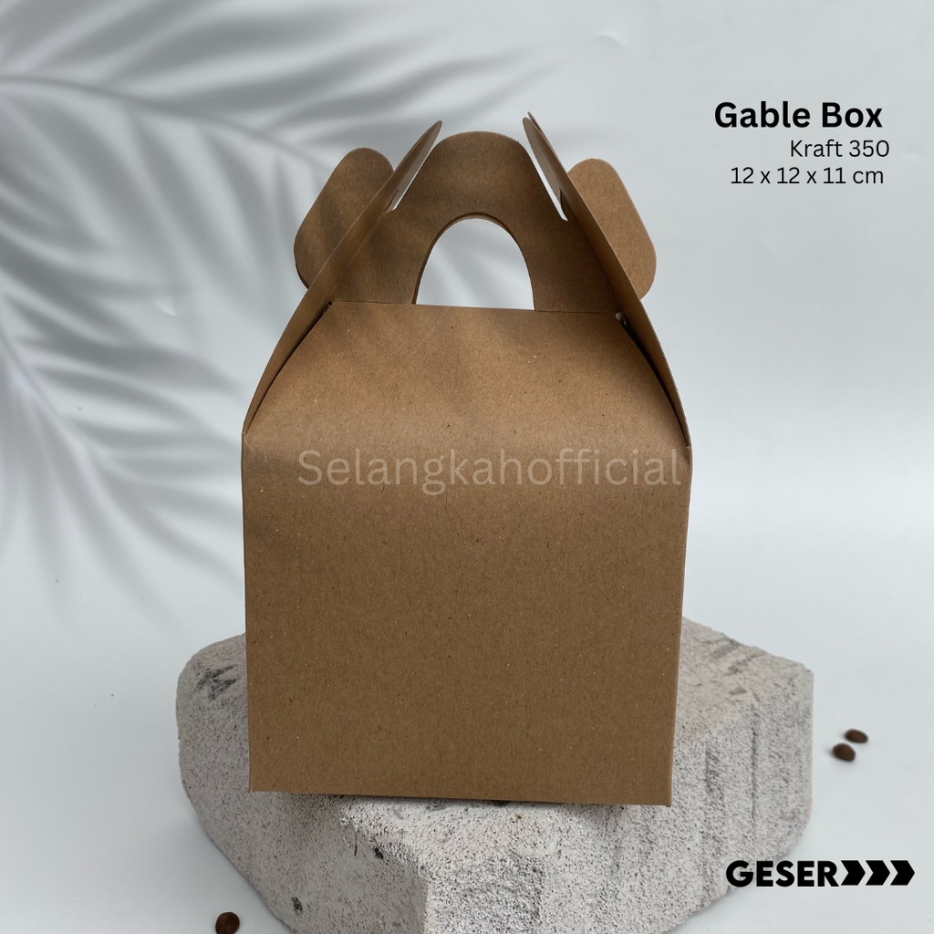 Gable Box 12x12x11 Gift Box Snack Box Hampers Box Toples Kraft