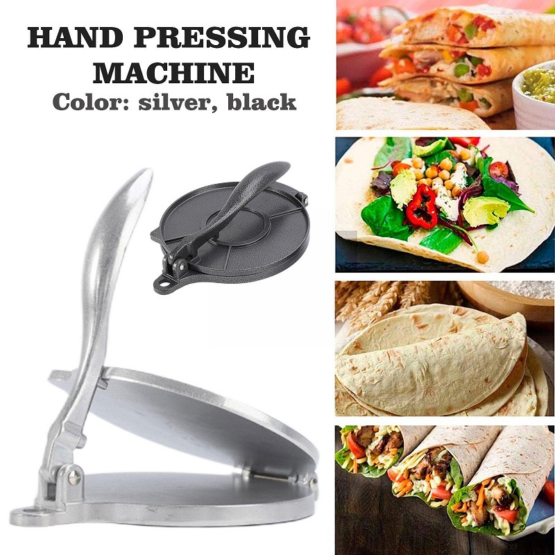 Tortilla Press Maker 16cm/20cm Aluminium Alloy Corn Tortillas Tools Bakeware Supplies Kitchen Pressing Tool