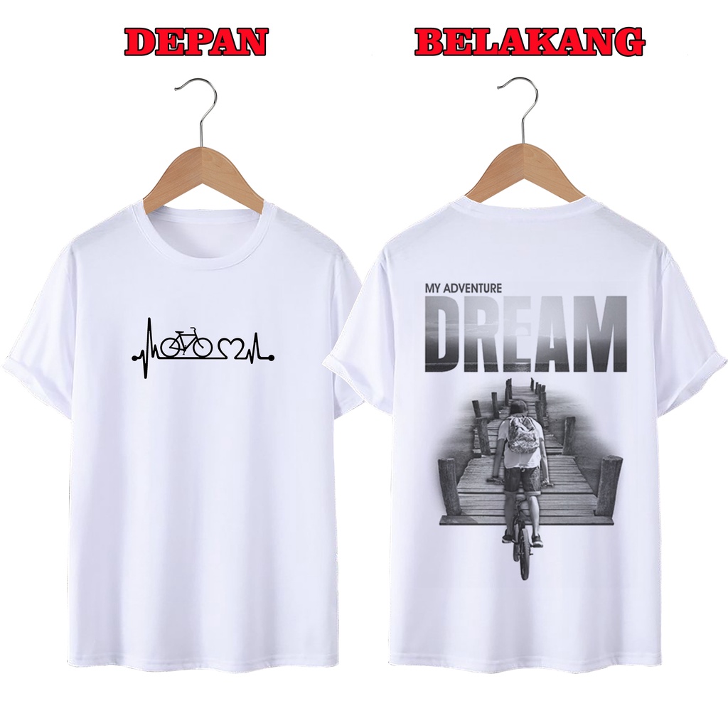 KAOS DISTRO UNISEX PRIA DAN WANITA TERBARU, KAOS JUMBO DREAM