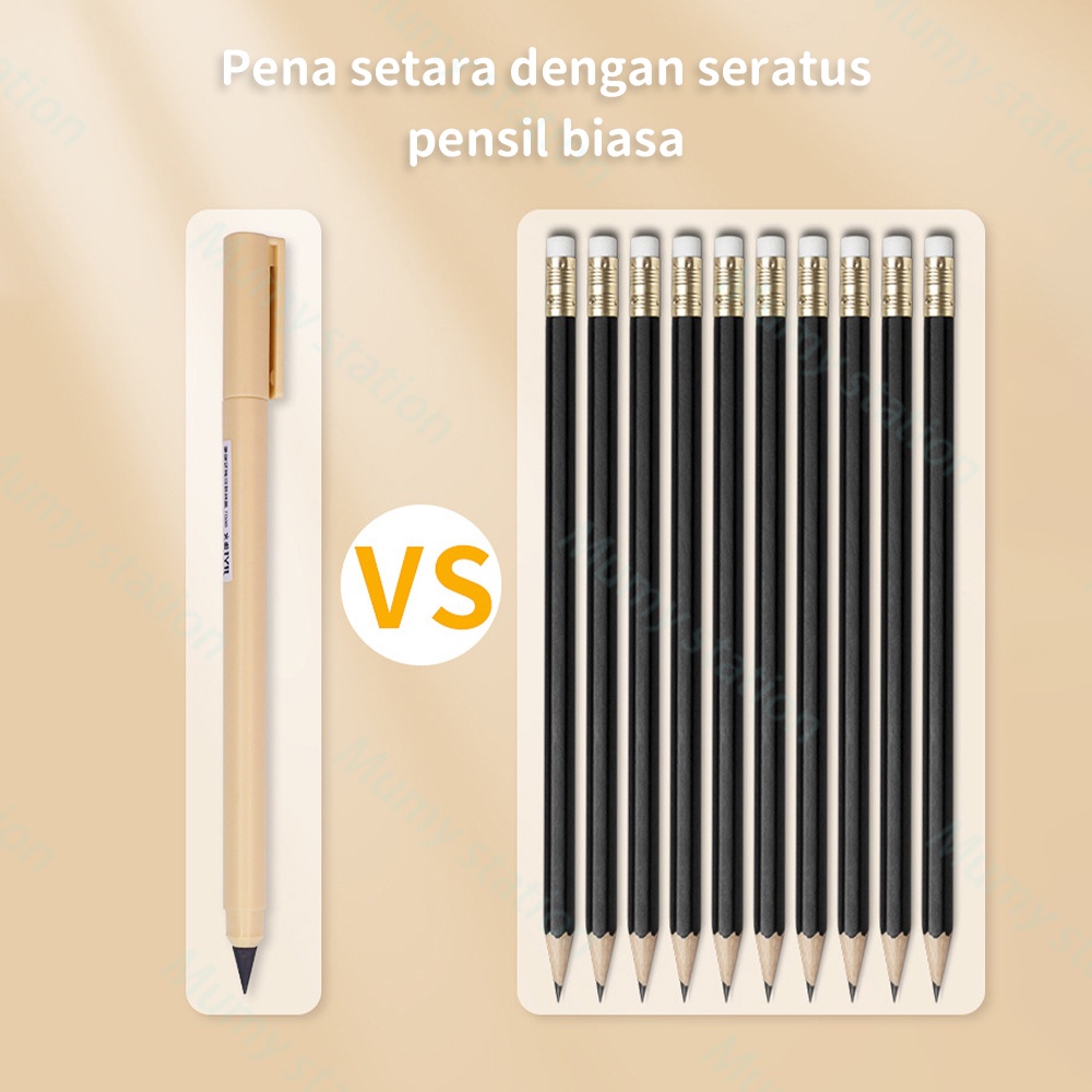 Mumystation Eternal Pencil Tanpa Rautan / Pensil Eternal Tanpa Batas / No Ink Pen / Pensil Abadi