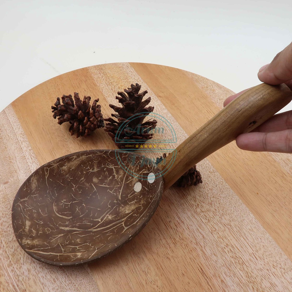 Centong Nasi Batok Entong Nasi Bathok Entong Nasi Kayu Batok Entong Nasi Tradisional Sendok Nasi Sayur