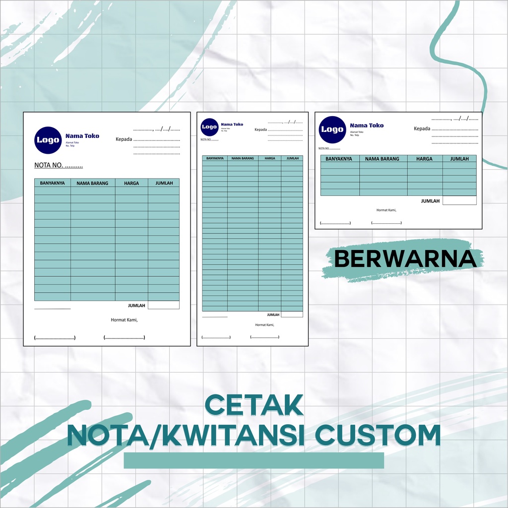 

Cetak Nota / Kwitansi Toko Custom Design | NCR | HVS